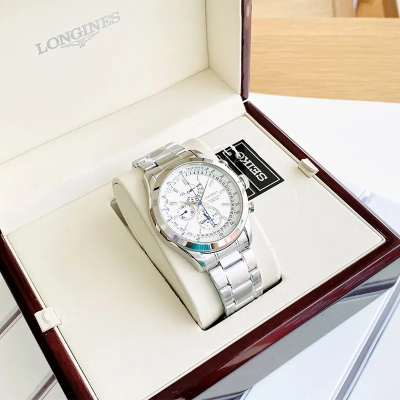 Seiko Neo Classic Chronograph White Dial Men’s Watch- SPC123P1